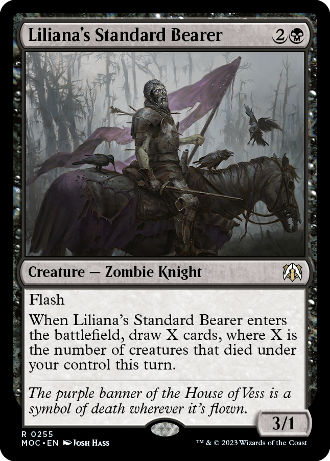 Liliana's Standard Bearer [March of the Machine Commander] | Card Merchant Takapuna