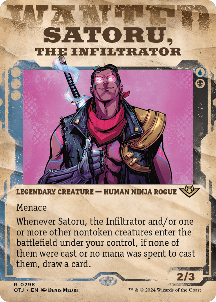 Satoru, the Infiltrator (Showcase) [Outlaws of Thunder Junction] | Card Merchant Takapuna