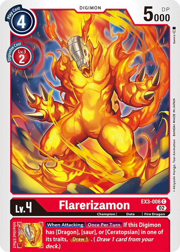 Flarerizamon [EX3-006] [Draconic Roar] | Card Merchant Takapuna