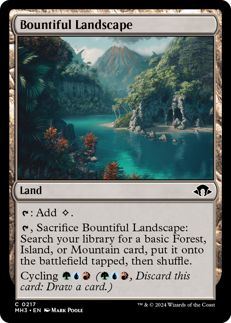 Bountiful Landscape [Modern Horizons 3] | Card Merchant Takapuna