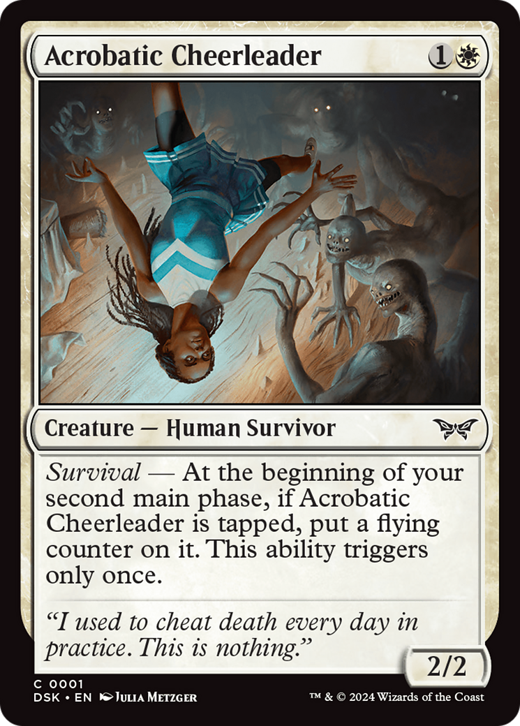 Acrobatic Cheerleader [Duskmourn: House of Horror] | Card Merchant Takapuna