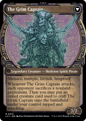 Throne of the Grim Captain // The Grim Captain (Showcase) [The Lost Caverns of Ixalan] | Card Merchant Takapuna