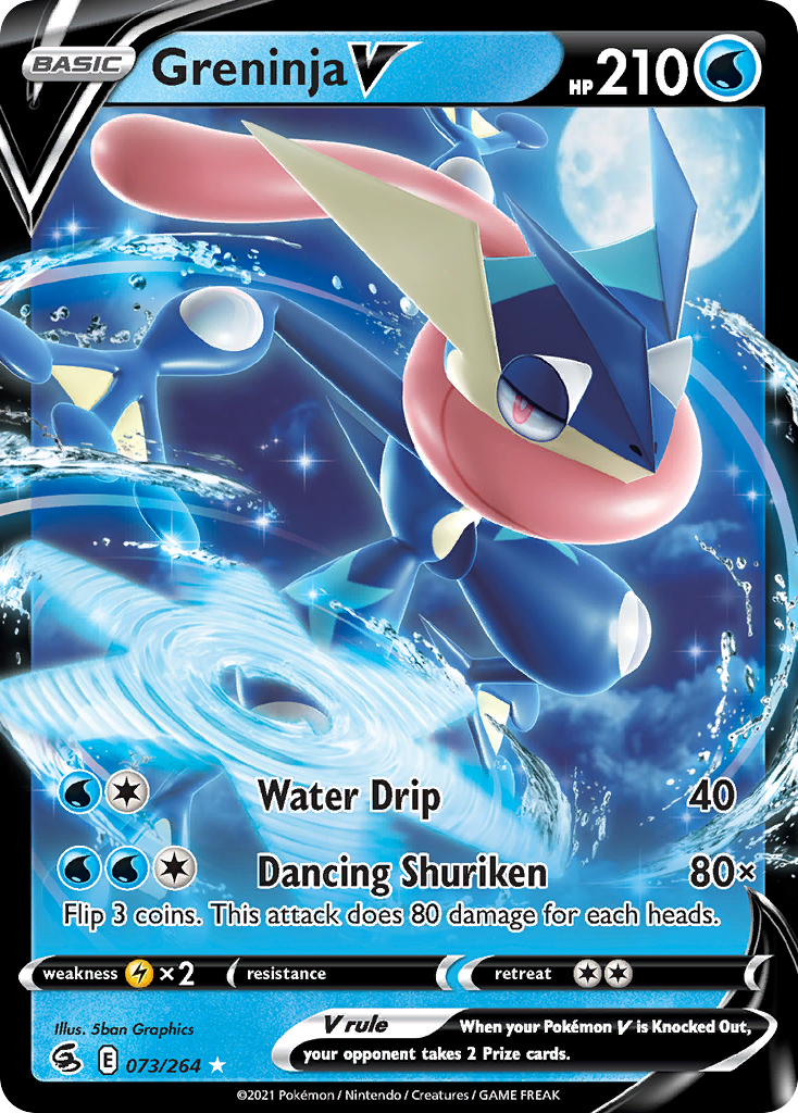 Greninja V (073/264) (Intro Deck) [Sword & Shield: Fusion Strike] | Card Merchant Takapuna