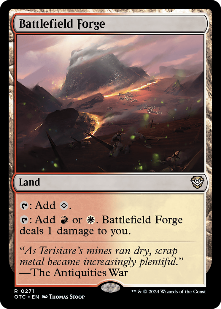 Battlefield Forge [Outlaws of Thunder Junction Commander] | Card Merchant Takapuna