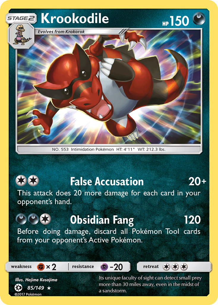 Krookodile (85/149) [Sun & Moon: Base Set] | Card Merchant Takapuna