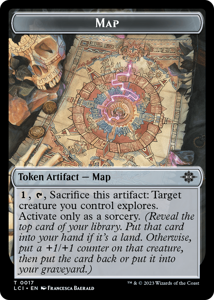 Map // Vampire Demon Double-Sided Token [The Lost Caverns of Ixalan Tokens] | Card Merchant Takapuna
