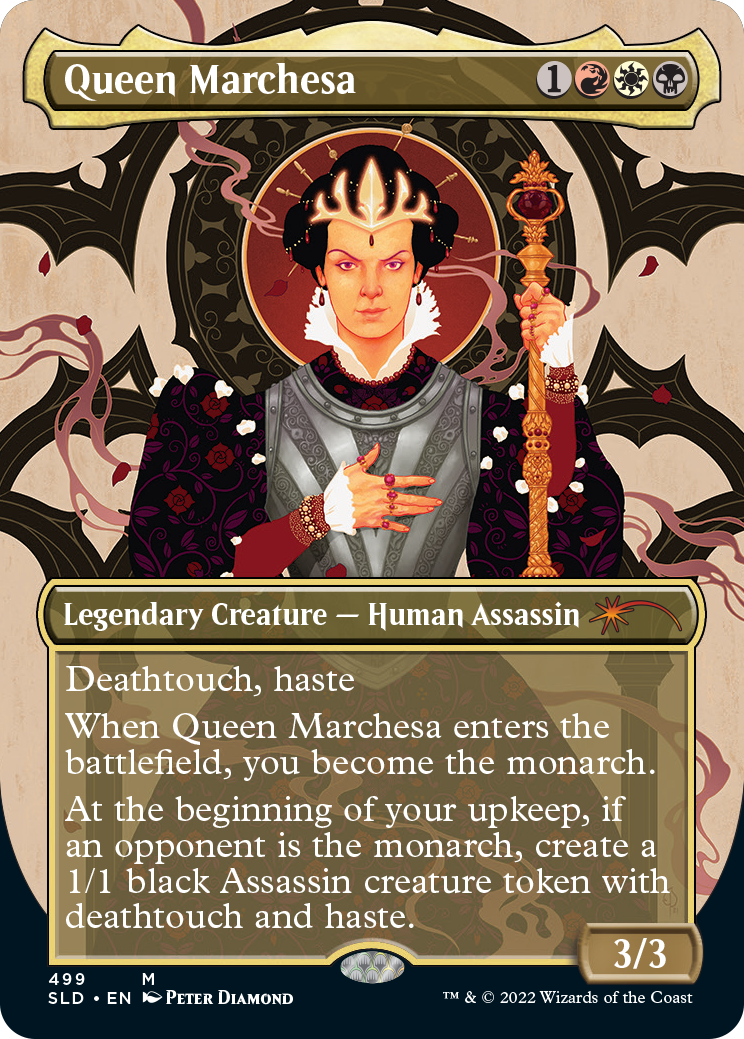 Queen Marchesa (Borderless) [Secret Lair Drop Series] | Card Merchant Takapuna