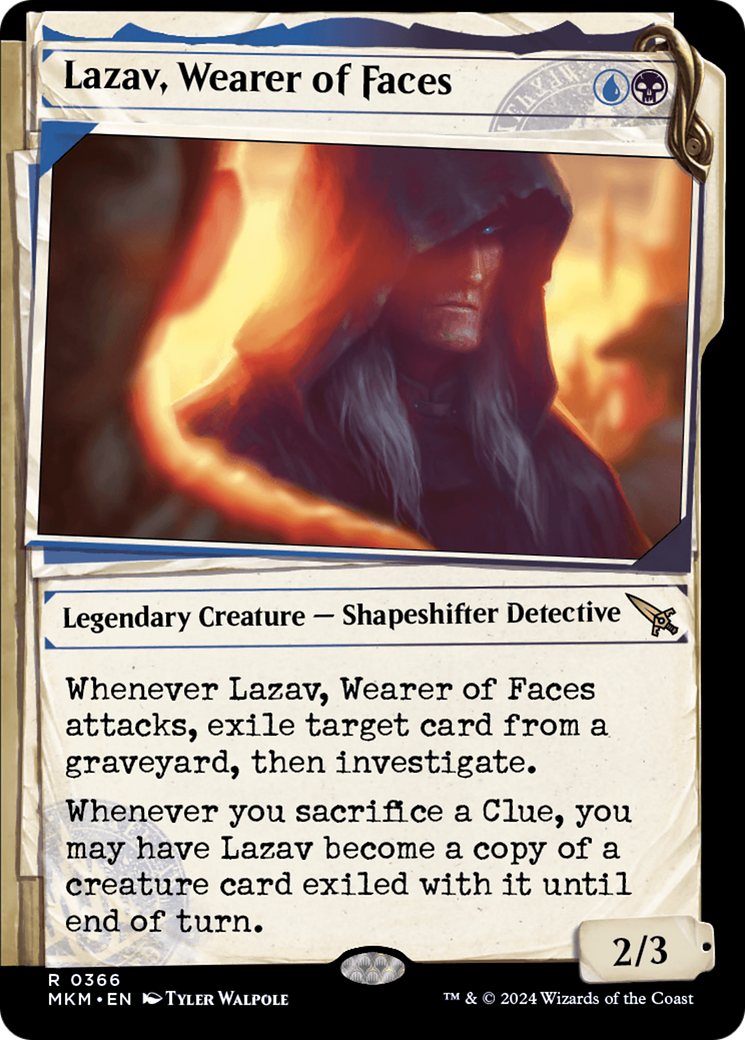 Lazav, Wearer of Faces (Showcase) (0366) [Murders at Karlov Manor] | Card Merchant Takapuna