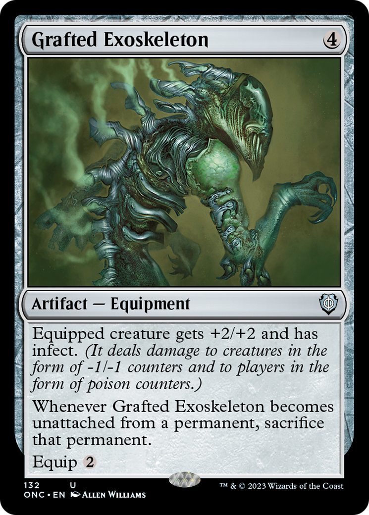 Grafted Exoskeleton [Phyrexia: All Will Be One Commander] | Card Merchant Takapuna