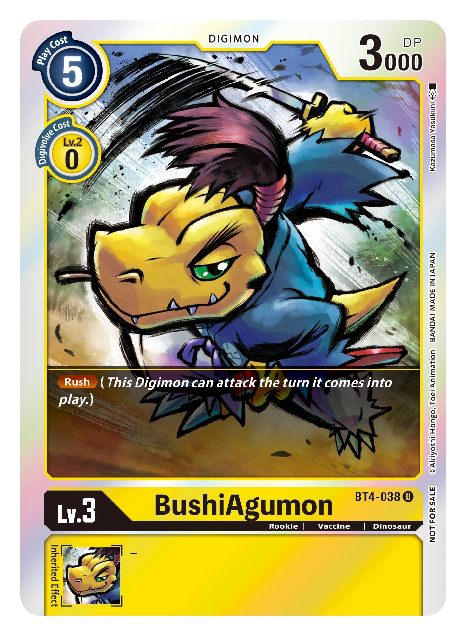 BushiAgumon [BT4-038] (Event Pack 2) [Great Legend] | Card Merchant Takapuna