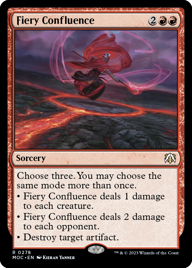 Fiery Confluence [March of the Machine Commander] | Card Merchant Takapuna