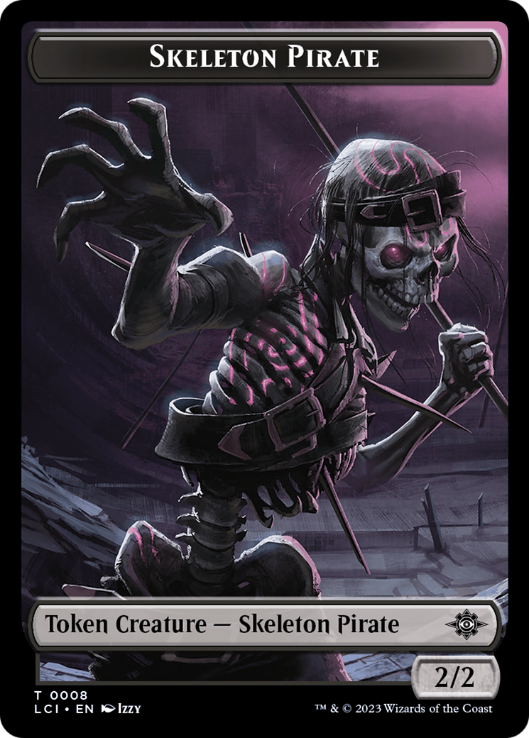 Gnome // Skeleton Pirate Double-Sided Token [The Lost Caverns of Ixalan Tokens] | Card Merchant Takapuna