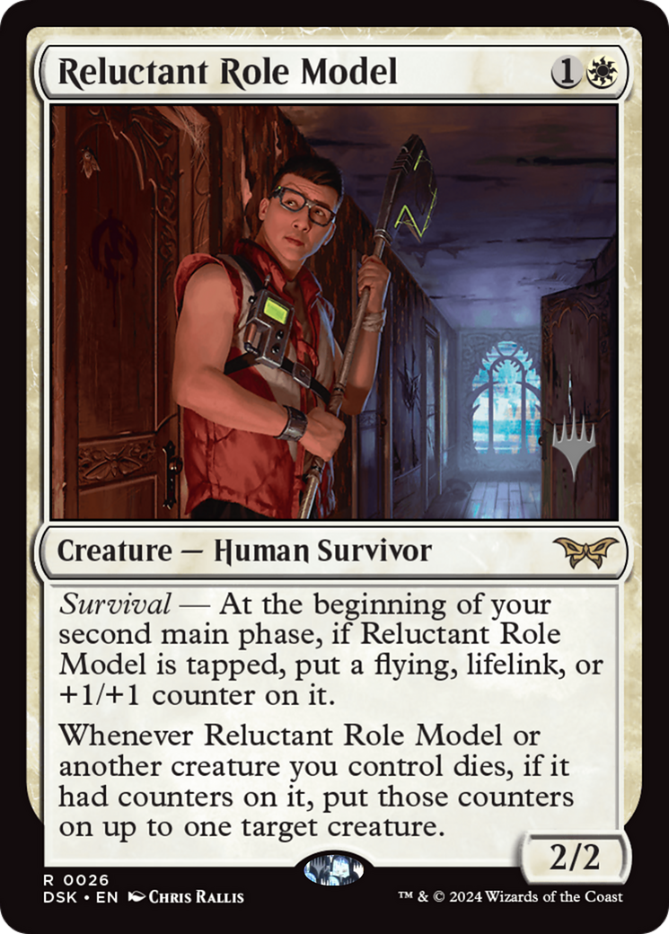 Reluctant Role Model [Duskmourn: House of Horror Promos] | Card Merchant Takapuna