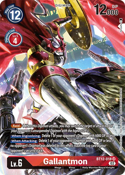 Gallantmon [BT12-018] (Alternate Art) [Across Time] | Card Merchant Takapuna