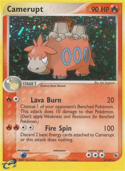 Camerupt (4/109) [EX: Ruby & Sapphire] | Card Merchant Takapuna