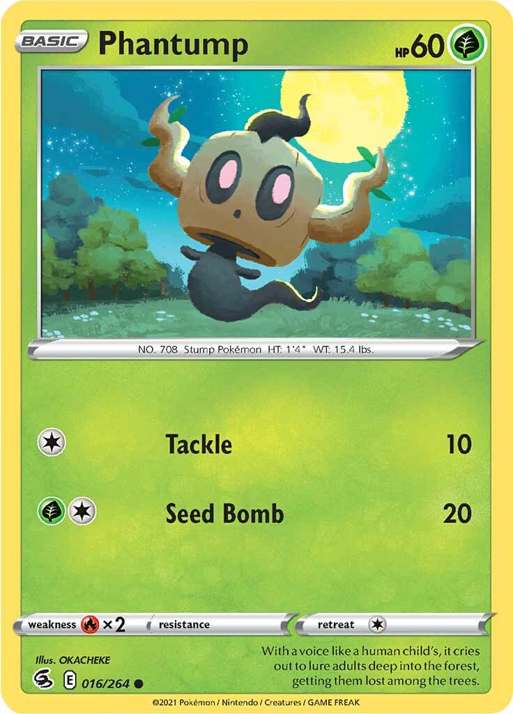 Phantump (016/264) [Sword & Shield: Fusion Strike] | Card Merchant Takapuna