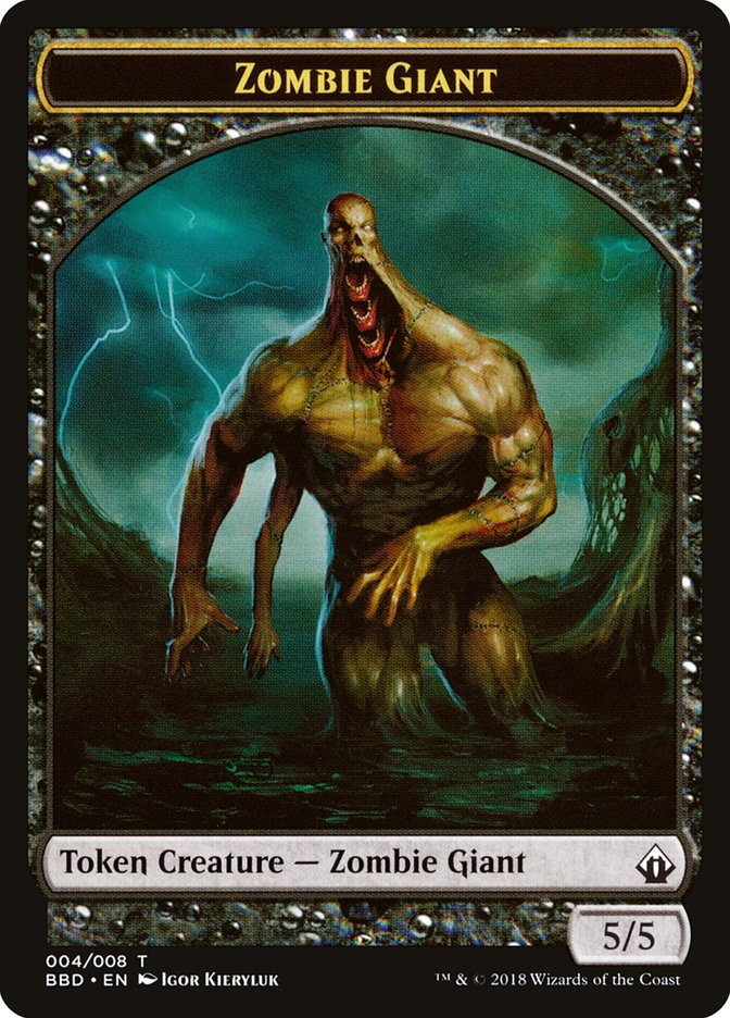 Zombie Giant Token [Battlebond Tokens] | Card Merchant Takapuna