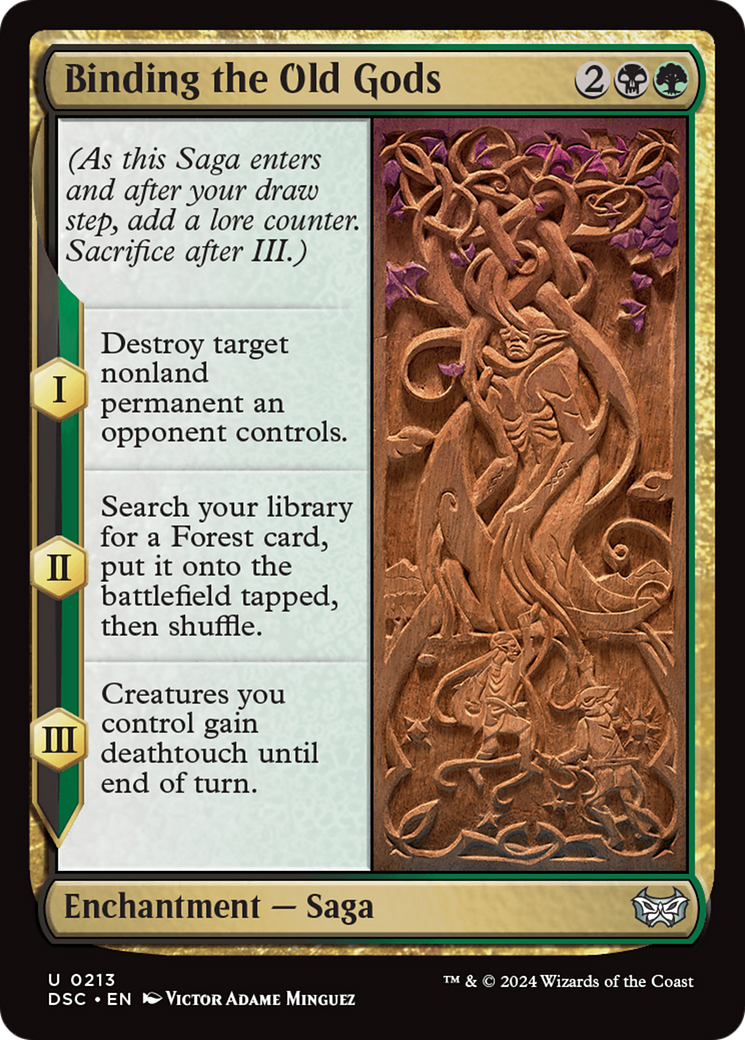 Binding the Old Gods [Duskmourn: House of Horror Commander] | Card Merchant Takapuna