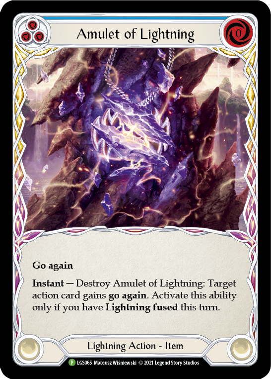 Amulet of Lightning [LGS065] (Promo)  Cold Foil | Card Merchant Takapuna