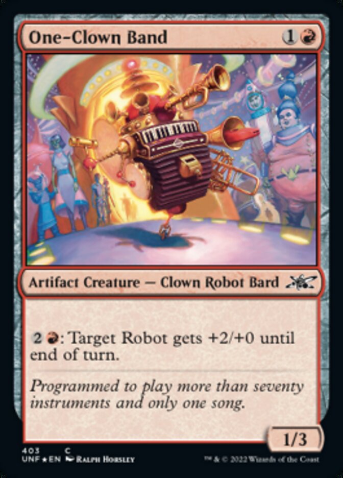 One-Clown Band (Galaxy Foil) [Unfinity] | Card Merchant Takapuna