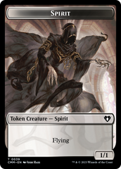 Spirit (0039) // Knight Double-Sided Token [Commander Masters Tokens] | Card Merchant Takapuna