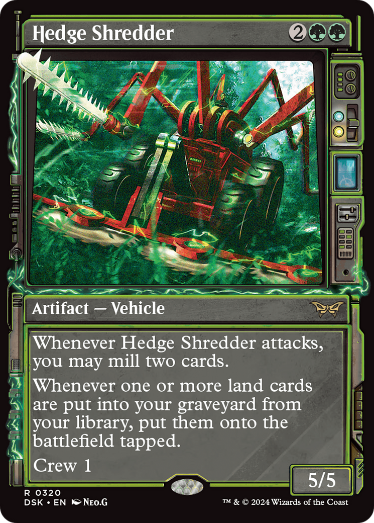 Hedge Shredder (Showcase) [Duskmourn: House of Horror] | Card Merchant Takapuna