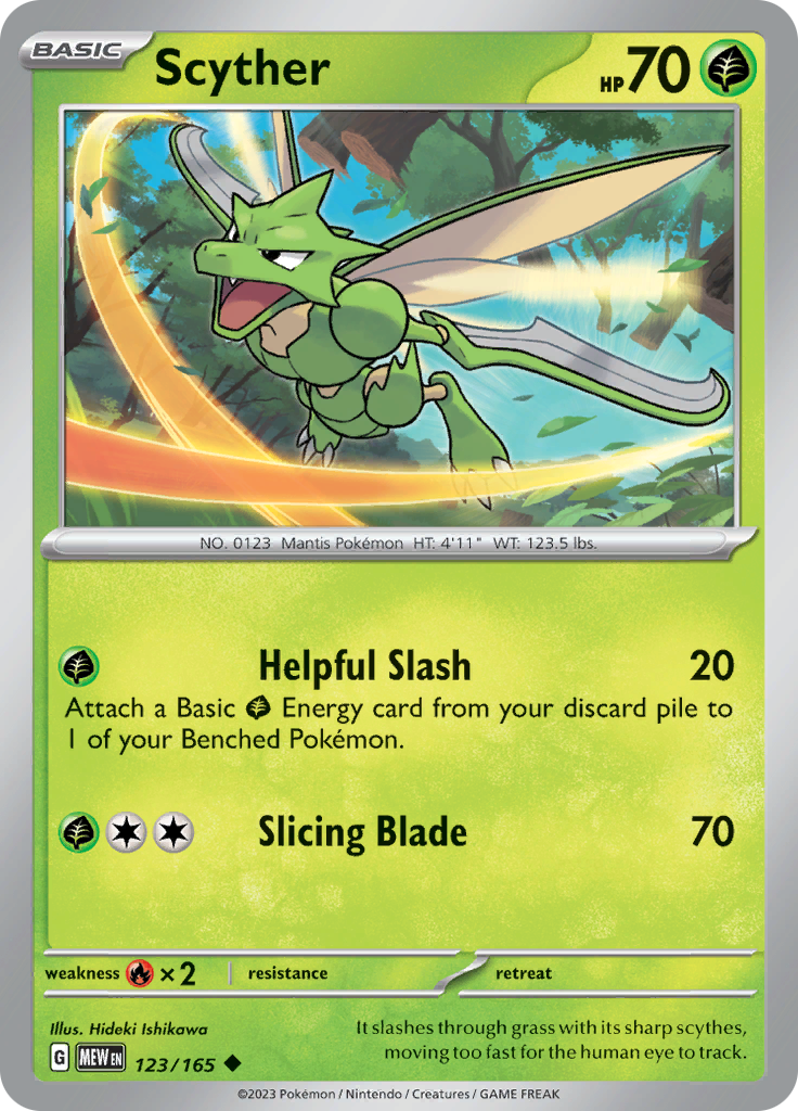 Scyther (123/165) [Scarlet & Violet 151] | Card Merchant Takapuna