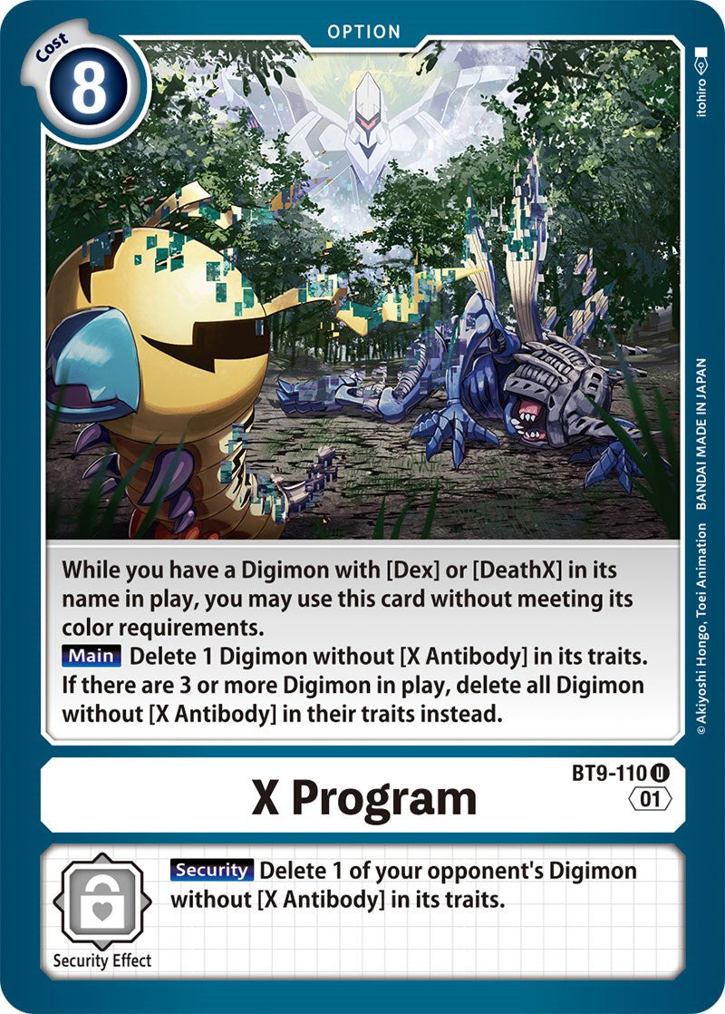 X Program [BT9-110] [X Record] | Card Merchant Takapuna