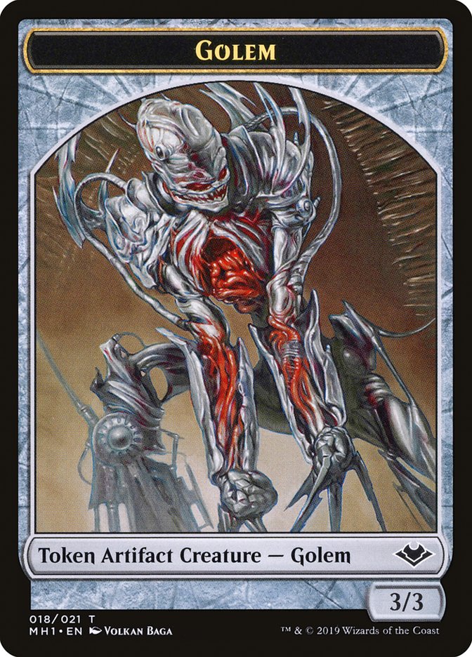 Goblin (010) // Golem (018) Double-Sided Token [Modern Horizons Tokens] | Card Merchant Takapuna