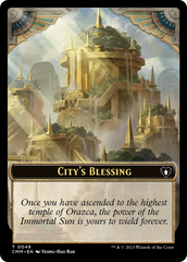 City's Blessing // Construct (41) Double-Sided Token [Commander Masters Tokens] | Card Merchant Takapuna