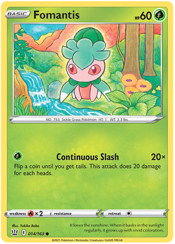 Fomantis (014/163) [Sword & Shield: Battle Styles] | Card Merchant Takapuna