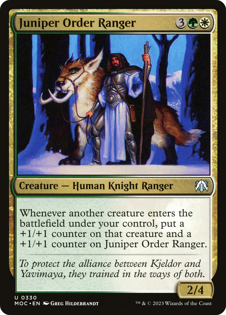 Juniper Order Ranger [March of the Machine Commander] | Card Merchant Takapuna