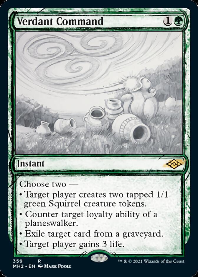 Verdant Command (Sketch) [Modern Horizons 2] | Card Merchant Takapuna