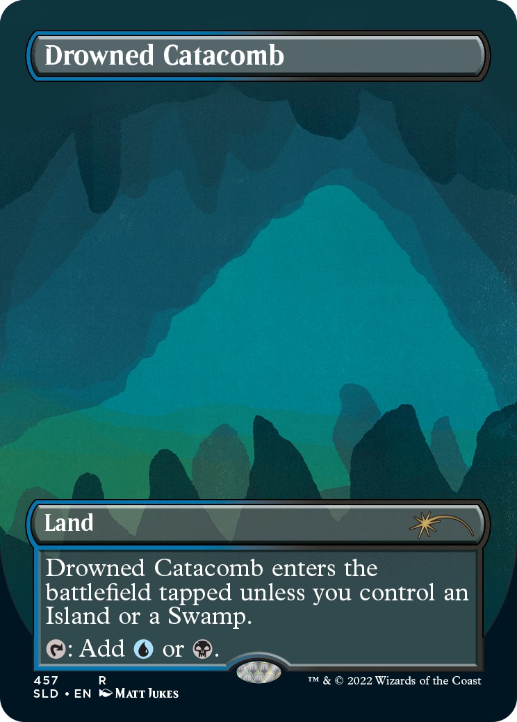 Drowned Catacomb (Borderless) [Secret Lair Drop Series] | Card Merchant Takapuna