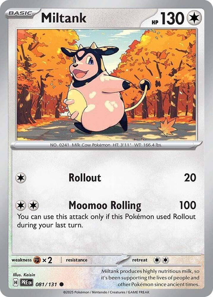 Miltank (081/131) [Scarlet & Violet: Prismatic Evolutions] | Card Merchant Takapuna