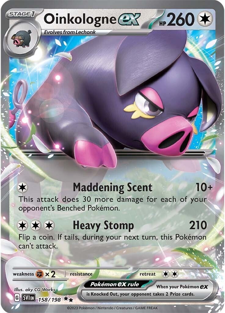 Oinkalogne ex (158/198) (Jumbo Card) [Scarlet & Violet: Base Set] | Card Merchant Takapuna