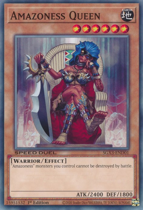 Amazoness Queen [SGX3-END01] Common | Card Merchant Takapuna