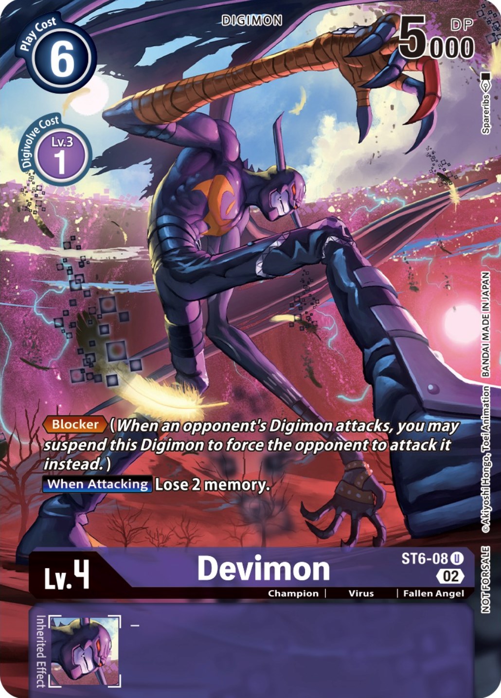 Devimon [ST6-08] (Box Topper) [Dimensional Phase] | Card Merchant Takapuna