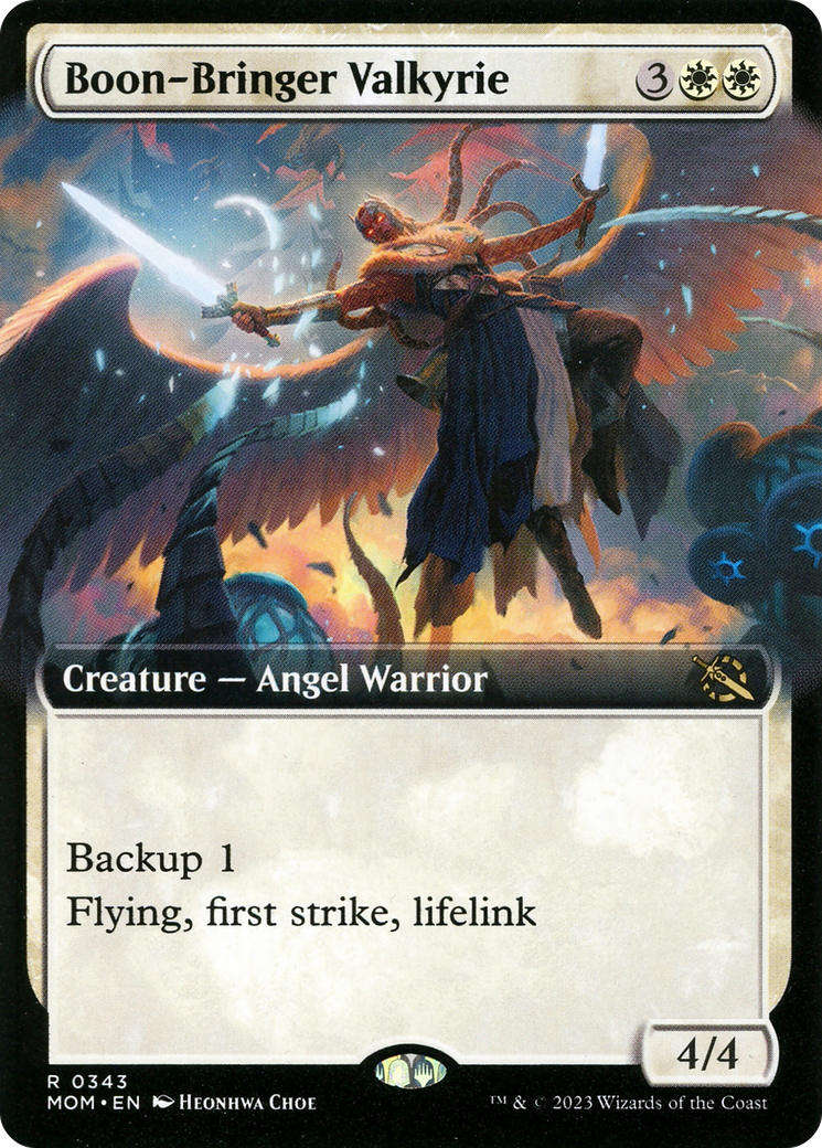 Boon-Bringer Valkyrie (Extended Art) [March of the Machine] | Card Merchant Takapuna