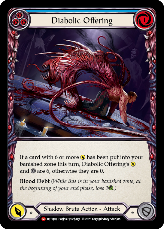 Diabolic Offering [DTD107] (Dusk Till Dawn) | Card Merchant Takapuna