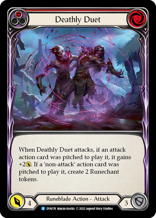 Deathly Duet (Red) [DYN176] (Dynasty)  Rainbow Foil | Card Merchant Takapuna