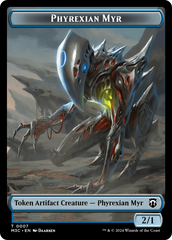 Phyrexian Myr // Servo Double-Sided Token [Modern Horizons 3 Commander Tokens] | Card Merchant Takapuna