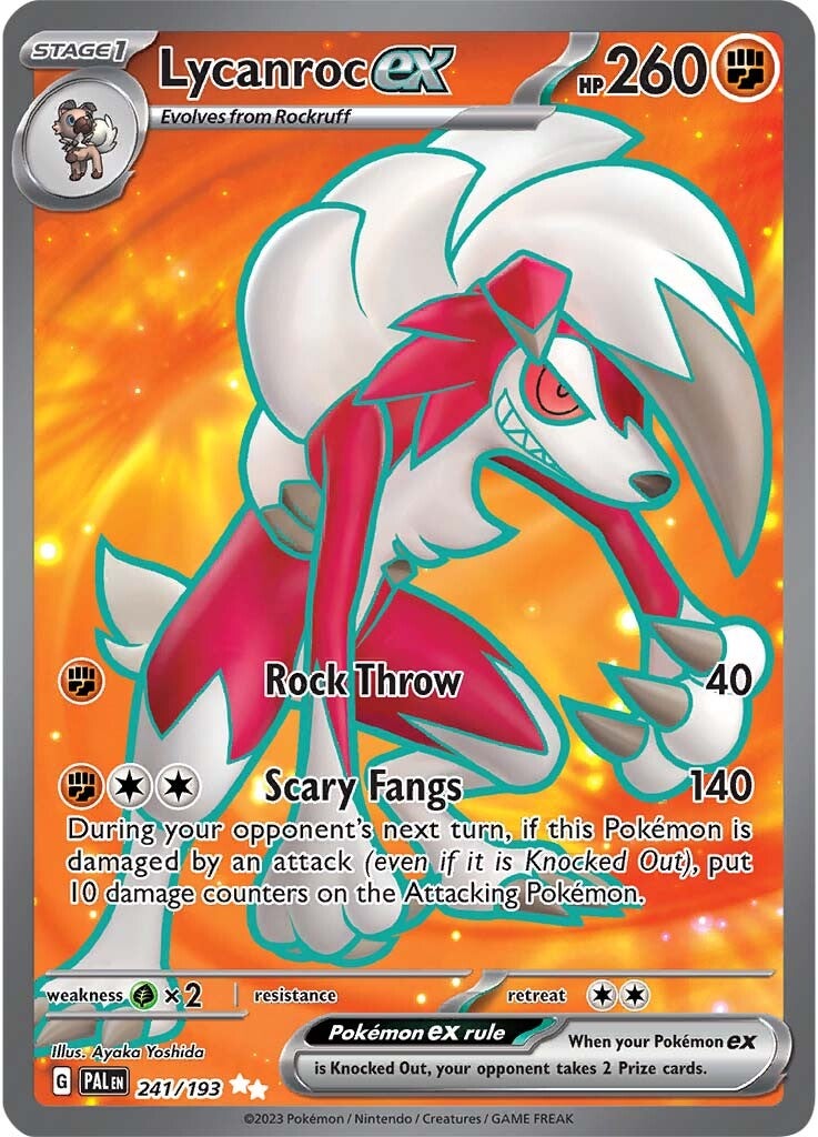 Lycanroc ex (241/193) [Scarlet & Violet: Paldea Evolved] | Card Merchant Takapuna