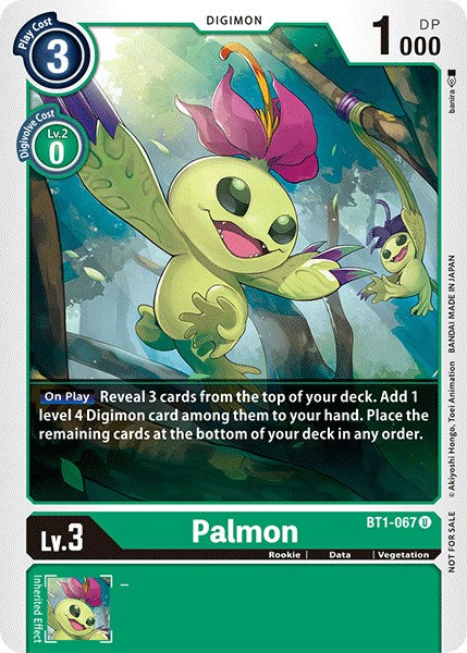 Palmon [BT1-067] (Official Tournament Pack Vol.3) [Release Special Booster Promos] | Card Merchant Takapuna