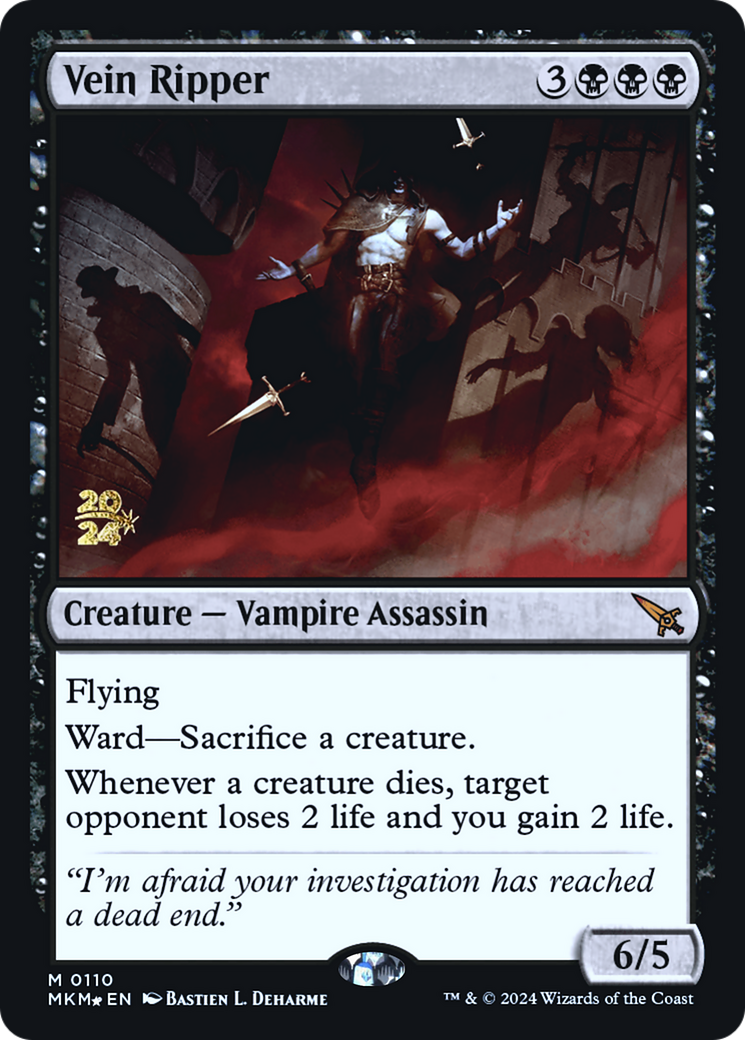 Vein Ripper [Murders at Karlov Manor Prerelease Promos] | Card Merchant Takapuna