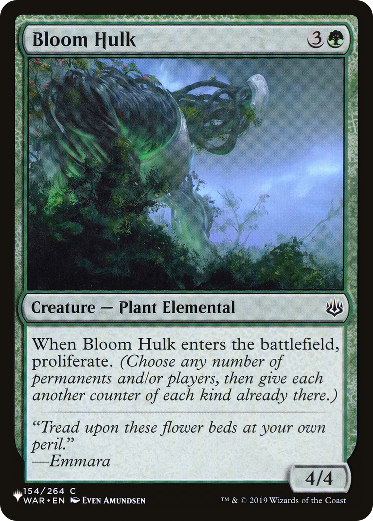 Bloom Hulk [The List Reprints] | Card Merchant Takapuna