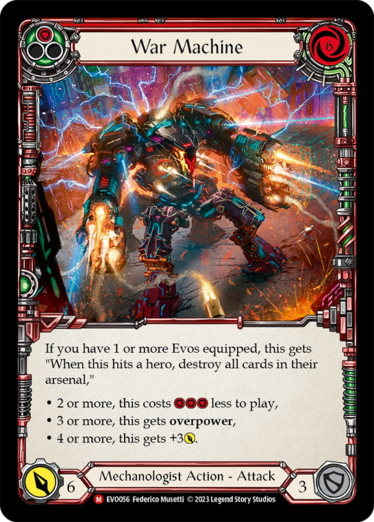 War Machine [EVO056] (Bright Lights)  Rainbow Foil | Card Merchant Takapuna