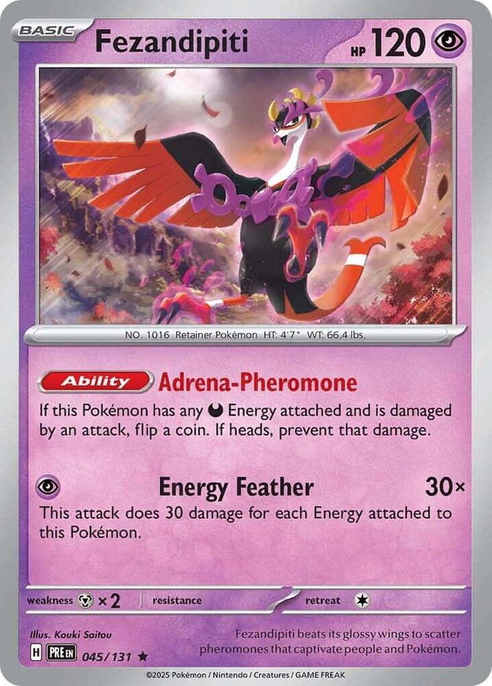 Fezandipiti (045/131) [Scarlet & Violet: Prismatic Evolutions] | Card Merchant Takapuna