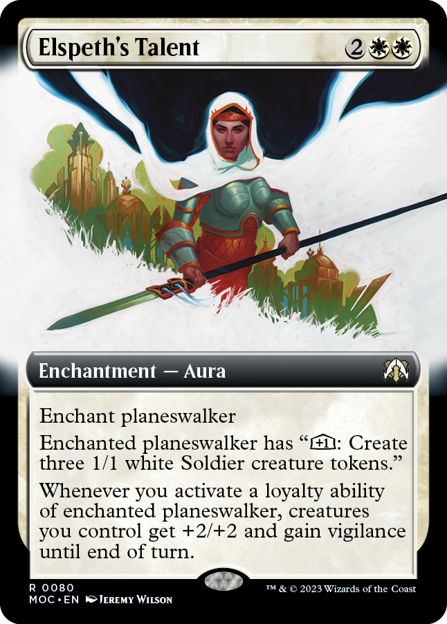 Elspeth's Talent (Extended Art) [March of the Machine Commander] | Card Merchant Takapuna