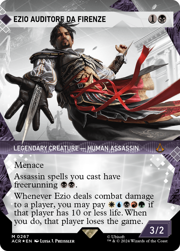 Ezio Auditore da Firenze (Showcase) (Textured Foil) [Assassin's Creed] | Card Merchant Takapuna